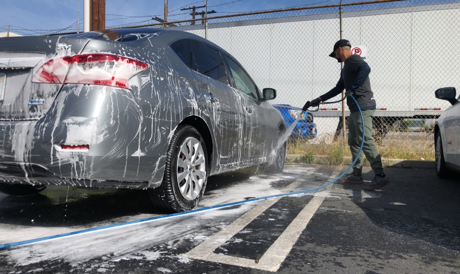 Hand wash in action